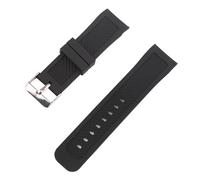 HAJMGUMC Accesorios for reloj, correa de silicona con boca de arco Universal, hebilla de aguja apta it For Tissot, Correa deportiva for exteriores for hombres y mujeres, 22 24mm(Black 24mm,24mm)