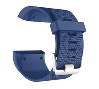 HAJMGUMC Ajuste Fit For Fitbit Surge Correa Banda Reemplazo Deporte Pulsera de silicona Correa de reloj Fit for Fitbit Surge Correa de reloj Bandas Accesorios de reloj(Deep blue,S)