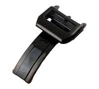 HAJMGUMC Broche de reloj de acero inoxidable 316L de 18mm, hebilla de correa de reloj de despliegue cepillado de 18mm apta Fit For IW Big Pilot Watch Band Strap C(Black)