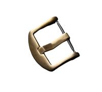 HAJMGUMC Cierre de cobre puro 18 20 22 24 26MM hebilla oxidable no bronce accesorios de correa de cuero genuino grueso reloj de bronce(C style,22mm)