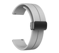 HAJMGUMC Correa de 20 mm 22 mm apta Fit For Samsung Galaxy watch 4/5 pro/classic/gear s3/active 2 Sport Hebilla magnética de silicona apta Fit For Huawei GT 2 2e 3 band(HB,20MM)