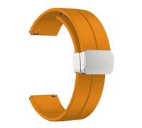 HAJMGUMC Correa de 20 mm 22 mm apta Fit For Samsung Galaxy watch 4/5 pro/classic/gear s3/active 2 Sport Hebilla magnética de silicona apta Fit For Huawei GT 2 2e 3 band(YS,22MM)