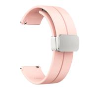 HAJMGUMC Correa de 20 mm 22 mm apta Fit For Samsung Galaxy watch 4/5 pro/classic/gear s3/active 2 Sport Hebilla magnética de silicona apta Fit For Huawei GT 2 2e 3 band(PS,22MM)