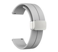 HAJMGUMC Correa de 20 mm 22 mm apta Fit For Samsung Galaxy watch 4/5 pro/classic/gear s3/active 2 Sport Hebilla magnética de silicona apta Fit For Huawei GT 2 2e 3 band(HS,20MM)