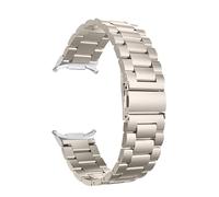 HAJMGUMC Correa de acero inoxidable de ajuste rápido Fit For Samsung Galaxy Watch Ultra 47mm, pulsera de Metal sin espacios for Galaxy Watch 7, Correa de repuesto(Starlight silver)
