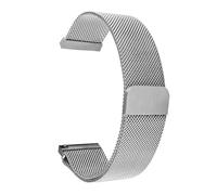 HAJMGUMC Correa de malla magnética de acero inoxidable, correa de reloj Universal de 16mm, 18mm, 20mm, 22mm y 24mm, correas de reloj de liberación rápida(Silver,22mm)