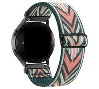 HAJMGUMC Correa de nailon elástica apta for Samsung Galaxy Watch 7 6 4 5 40mm 44mm/5 Pro/4 6 Classic 42mm 46mm 47mm/Active 2/Watch 3 41mm(Green Arrow,Watch 5 Pro 45mm)