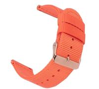 HAJMGUMC Correa de nailon for reloj Fit For Samsung Galaxy Watch 5 Pro, 18mm, 20mm, 22mm, 42mm, 46mm Active1 Active2 Gear S3 Frontier Sports(Orange RoseBuckle,22mm)
