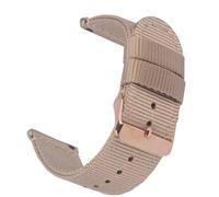 HAJMGUMC Correa de nailon for reloj Fit For Samsung Galaxy Watch 5 Pro, 18mm, 20mm, 22mm, 42mm, 46mm Active1 Active2 Gear S3 Frontier Sports(Beige RoseBuckle,20mm)