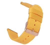HAJMGUMC Correa de nailon for reloj Fit For Samsung Galaxy Watch 5 Pro, 18mm, 20mm, 22mm, 42mm, 46mm Active1 Active2 Gear S3 Frontier Sports(Yellow RoseBuckle,20mm)