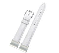 HAJMGUMC Correa de pulsera de cuero Fit For Fitbit Charge 2, correa de reloj suave for hombre y mujer, compatible con Fit For Fitbit Charge 2 piezas(WHITE)