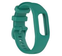 HAJMGUMC Correa de reloj compatible con Fit For Garmin Vivosmart 5, correa con funda, correa de reloj deportivo, marco de bisel de muñeca de silicona suave apto for Smart5(Pine Green,S)