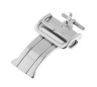 HAJMGUMC Correa de reloj de acero inoxidable, hebilla de mariposa, correa de cuero, cierres desplegables, correa de hebilla, correa de reloj de 18mm y 20 mm(20mm)