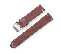 HAJMGUMC Correa de reloj de cuero 18 mm 20 mm 22 mm Correas de liberación rápida Correas de reloj Marrón oscuro Gris Negro Azul Cinturón verde(Dark brown,22mm)