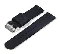 HAJMGUMC Correa de reloj de nailon de 22mm apta Fit For Samsung Galaxy watch 46mm 42mm Active2 Active1 Gear S3 frontier Sports nylon bang(1-Silver)