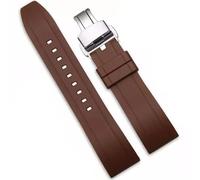 HAJMGUMC Correa de reloj de silicona Premium, correa de goma de liberación rápida for reloj, correa de reloj de 20mm y 22mm, correa de repuesto for reloj(Brown-S1,22mm)
