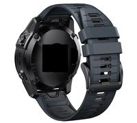 HAJMGUMC Correa de reloj de silicona Quickfit de 26 y 22 mm Fit For Garmin Fit for Fenix 6X 5X 7X Fit for pulsera Fit For EPIX Gen 2 Fit for Fenix 6 5 7 955 965 Fit for reloj Tactix 7(Navy Dark Gr