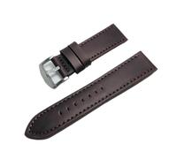 HAJMGUMC Correa de reloj for hombre y mujer, correas de reloj de cuero genuino, accesorios for relojes, correa de repuesto de 18mm, 20mm, 22mm y 24mm(D,22mm)