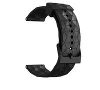 HAJMGUMC Correa de silicona de 20 mm Fit For Huami Fit for Amazfit GTS 2 Mini pulsera Fit for Xiaomi Fit for Amazfit Bip S/Bip Lite/Bip 2/GTR 42 mm/Bip 1S /GTS 2 2E 3 4(Black)