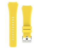 HAJMGUMC Correa de silicona de 20mm y 22mm Fit For Samsung Galaxy Watch 3, 4, 5, 46mm y 42mm Gear S3/Sport Active 2, compatible con Fit For Huawei GT 4 3 2/2e(Yellow,22mm)