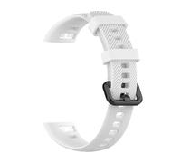 HAJMGUMC Correa Fit for Huawei Fit for Honor Band 5 4 Pulseras Deportivas Banda Colorida Pulsera de Repuesto de Silicona Fit for Honor Band 5 Accesorios Inteligentes(White-)