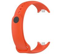 HAJMGUMC Correa Fit For Mi Band 8 Pulsera Fit For Xiaomi Band 8 Correa Metal-plug TPU Silicona SmartWatch Pulsera Fit For Mi Band 8 Pulsera(06 orange)