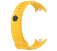 HAJMGUMC Correa Fit For Mi Band 8 Pulsera Fit For Xiaomi Band 8 Correa Metal-plug TPU Silicona SmartWatch Pulsera Fit For Mi Band 8 Pulsera(07 yellow)