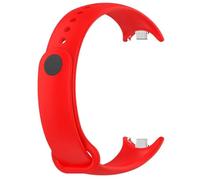 HAJMGUMC Correa Fit For Mi Band 8 Pulsera Fit For Xiaomi Band 8 Correa Metal-plug TPU Silicona SmartWatch Pulsera Fit For Mi Band 8 Pulsera(03 red)