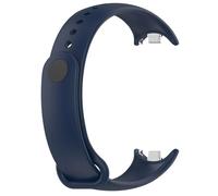 HAJMGUMC Correa Fit For Mi Band 8 Pulsera Fit For Xiaomi Band 8 Correa Metal-plug TPU Silicona SmartWatch Pulsera Fit For Mi Band 8 Pulsera(10 navy blue)