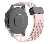 HAJMGUMC Correa Magnética De Silicona Con Orificio De 20 Y 22 Mm Fit For Samsung Galaxy Watch 6 5 4 Classic Fit For Huawei GT4 3 GT2 Pro Fit For Garmin Vivoactive 4s 3s(B13,22mm)