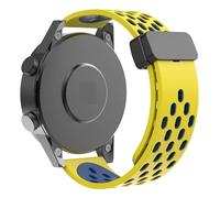 HAJMGUMC Correa Magnética De Silicona Con Orificio De 20 Y 22 Mm Fit For Samsung Galaxy Watch 6 5 4 Classic Fit For Huawei GT4 3 GT2 Pro Fit For Garmin Vivoactive 4s 3s(B17,20mm)
