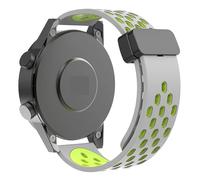 HAJMGUMC Correa Magnética De Silicona Con Orificio De 20 Y 22 Mm Fit For Samsung Galaxy Watch 6 5 4 Classic Fit For Huawei GT4 3 GT2 Pro Fit For Garmin Vivoactive 4s 3s(B15,20mm)