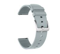 HAJMGUMC Correa universal de goma de 20 mm de doble color Silicona suave Ajuste impermeable for Garmin Fit for Xiaomi Fit for Huami Fit for reloj inteligente Amazfit(Gray)