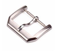 HAJMGUMC Correas De Reloj De Acero Inoxidable 316L, Cierre De 18mm, 20mm, Pulido, Accesorios De Correa De Reloj De Plata De Alta Calidad(16mm)