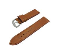 HAJMGUMC Correas de reloj de cuero universales Unisex, correa de reloj de 18mm, 20mm, 22mm y 24mm, repuesto de reloj de pulsera, accesorios for correas for hombres y mujeres(Light Coffee,20mm)