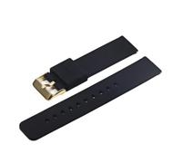 HAJMGUMC Correas de reloj de silicona 14/16/18/19/20/22/24 mm Correas de reloj de goma suaves de liberación rápida Correa de reloj inteligente Correas de reloj de 20 mm(Black-G,22mm)