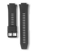 HAJMGUMC Correas de reloj inteligente, un trozo de vidrio templado, bandas impermeables, pulseras de 15mm, piezas de Smartwatch(Black)