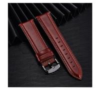 HAJMGUMC Correas for hombres y mujeres, pulseras de cuero, correa de reloj de 18mm, 20mm, 22mm, correa de reloj de negocios apta for accesorios de reloj Fit For DW(Red (black),22mm)