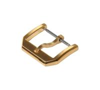 HAJMGUMC Hebilla de acero inoxidable de 18m y 20mm apta Fit For IWC Big Pilot Portugieser, broche de reloj de cuero for piloto, accesorios plateados, dorados, rosas y negros(Golden,20mm)