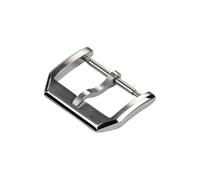 HAJMGUMC Hebilla de acero inoxidable de 18m y 20mm apta Fit For IWC Big Pilot Portugieser, broche de reloj de cuero for piloto, accesorios plateados, dorados, rosas y negros(Silver,18mm)