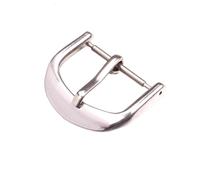 HAJMGUMC Hebilla de correa de reloj de acero inoxidable for hombre y mujer, accesorios de correa de reloj de Metal sólido plateado, 12, 14, 16 y 18mm(Type 8,12mm)