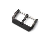HAJMGUMC Hebilla de correa de reloj de acero inoxidable, piezas de repuesto cepilladas brillantes for cierre de correa de reloj, 10, 12, 14, 16mm, 18mm, 20mm y 22mm(Black,10mm)