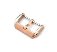 HAJMGUMC Hebilla de correa de reloj de acero inoxidable, piezas de repuesto cepilladas brillantes for cierre de correa de reloj, 10, 12, 14, 16mm, 18mm, 20mm y 22mm(Rose Gold,22mm)