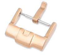 HAJMGUMC Hebilla de reloj de 3mm, botón de acero inoxidable de 18mm, correa de reloj, cierre grueso, plata cepillada, negro, oro, rosa, accesorios for relojes(18mm Roe Gold)