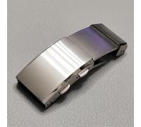 HAJMGUMC Hebilla sólida de acero inoxidable 316L, 18mm, 20mm, 22mm, apta for cierre Fit For Seiko, botón plegable de doble bloqueo, hebilla de buzo, accesorios de reloj de Metal(20mm)