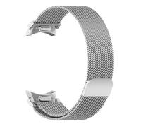 HAJMGUMC Milanese Loop Fit for Samsung Galaxy Watch 7 6 5 4 40mm 44mm/FE/5 pro 45mm Correa pulsera de Metal Galaxy Watch6 Classic 43mm 47mm band(Silver,Galaxy Watch 7 44mm)