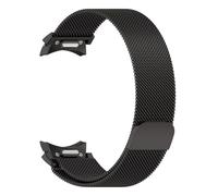 HAJMGUMC Milanese Loop Fit for Samsung Galaxy Watch 7 6 5 4 40mm 44mm/FE/5 pro 45mm Correa pulsera de Metal Galaxy Watch6 Classic 43mm 47mm band(Black,Galaxy Watch 7 44mm)