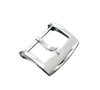 HAJMGUMC Piezas de reloj Hebilla de acero inoxidable for correas Hebilla de lengüeta pulida 18 mm 20 mm 2.0 con barras de resorte(20mm Brushed)