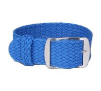 HAJMGUMC Pulsera tejida de tela, pulsera de repuesto for reloj, correa de nailon de 14mm, 16mm, 18mm, 20mm y 22mm(Blue,22mm)