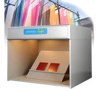 HajMyrdonyx Herramienta Calibración Color Y Cabina Evaluación con Iluminación Led; Dispositivo para Pruebas De Igualación De Color En Tejidos Y Prendas; Soporte Inclinado 45° 4Lightsources